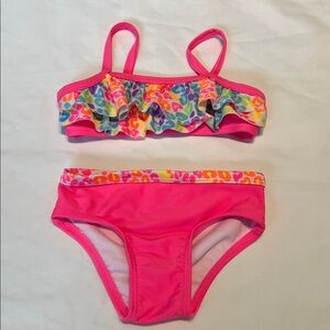 “Bundle 10/$13” Healthtex 6-9M Pink and Orange Ruffle baby girl swim suit